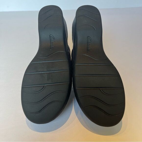 Clarks Bendables Women's Leather Mule Clogs Brown Size 7 1/2M - Picture 7 of 8